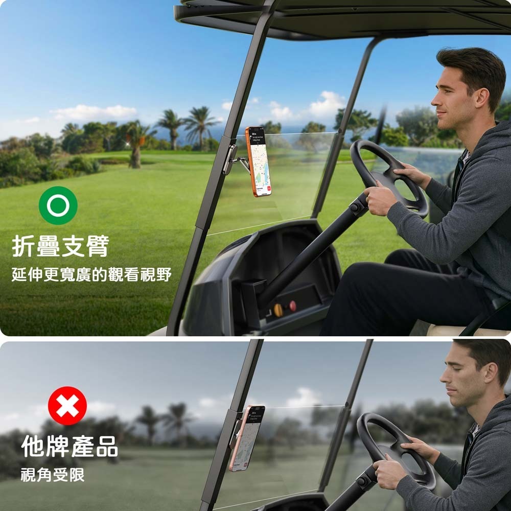 山水之寶｜JOYROOM雙面磁吸手機支架/職人&休閒&居家/支援MagSafe/360° 旋轉/三段式折疊/可吸金屬表面-細節圖4