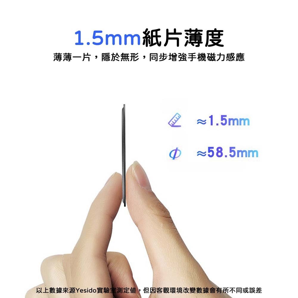 山水之寶｜YESIDO MagSafe 磁吸環 皮革引磁環 磁力環 磁鐵環 支援磁吸充電貼片 磁吸貼片 磁鐵片 C208-細節圖8