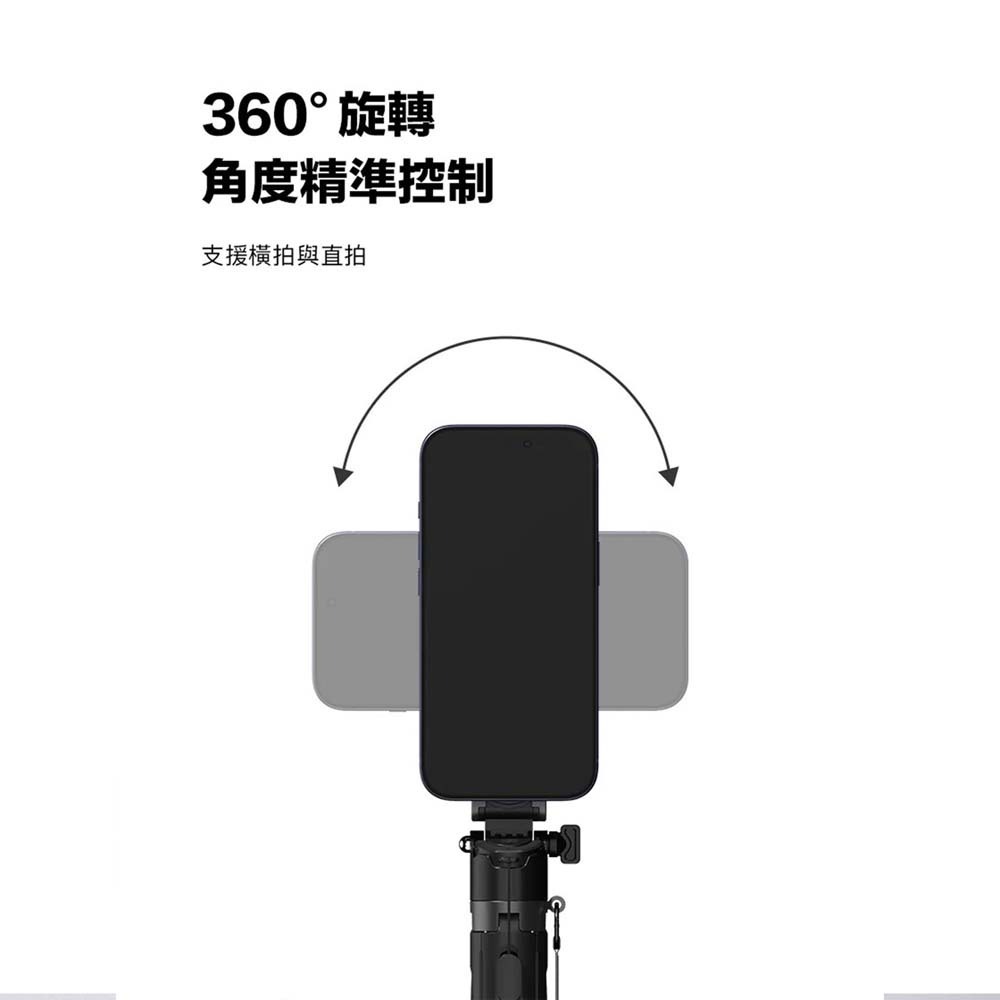 山水之寶｜國家地理NatGeo 磁吸迷你自拍棒＋三腳架二合一 附品牌登山扣 藍牙自拍桿 戶外旅遊出國必備/迷你輕巧好攜帶-細節圖4