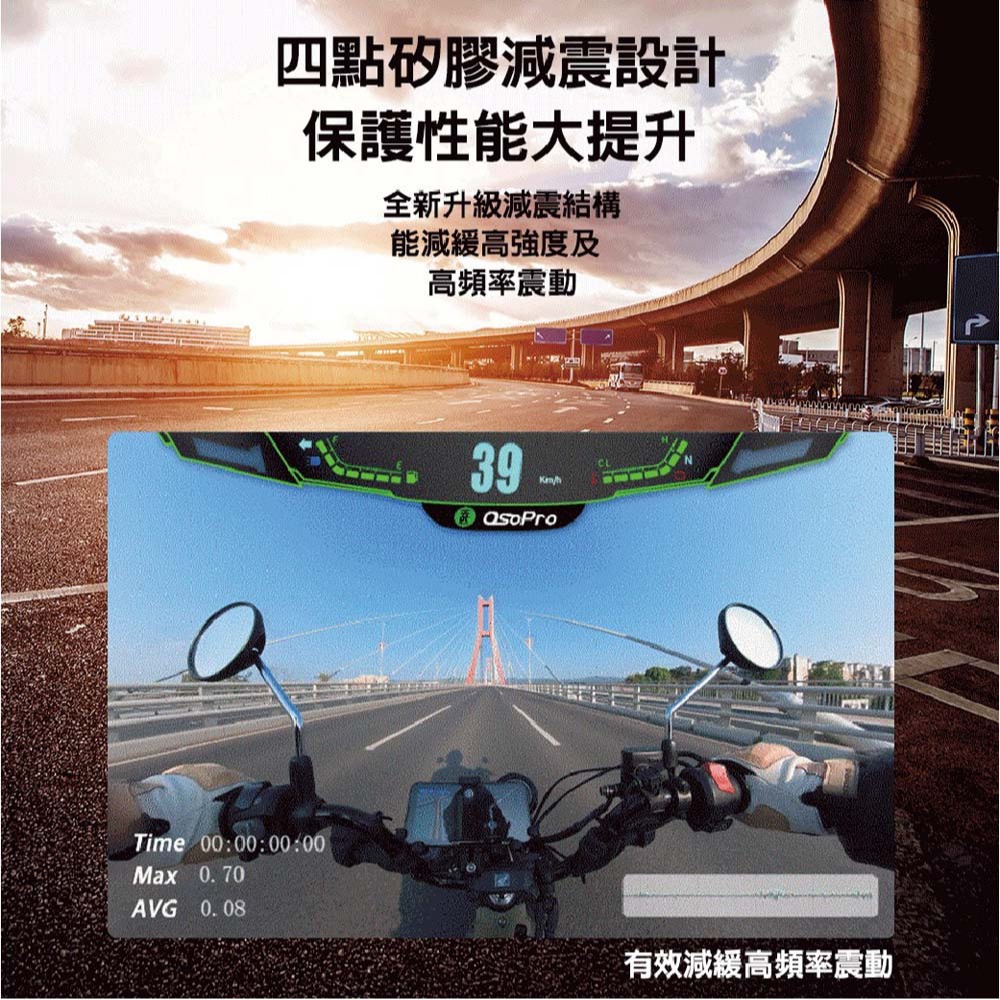 山水之寶｜MWUPP五匹 後照鏡座機車手機支架 OsoPro螃蟹減震 紀念版 彈簧夾 後視鏡座球頭款 防盜減震 手機車架-細節圖8