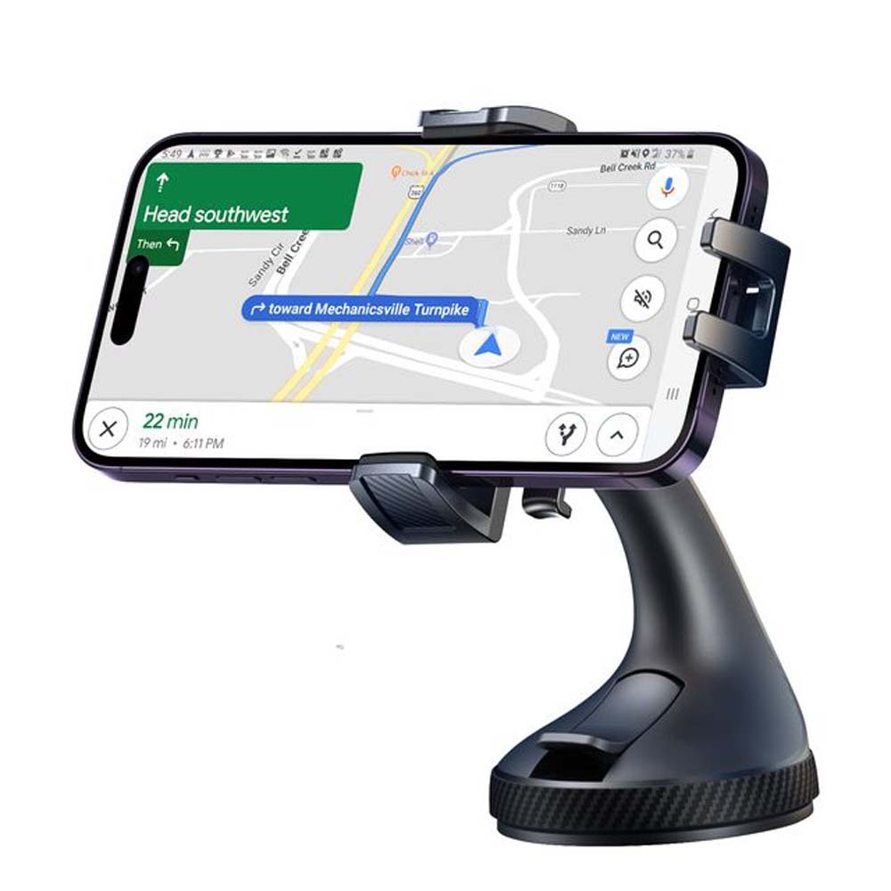 山水之寶｜JOYROOM 汽車用吸盤式手機支架 側壓伸縮夾臂/車用&居家鏡面/擋風玻璃專用吸盤車架/360度旋轉 OK6-細節圖9