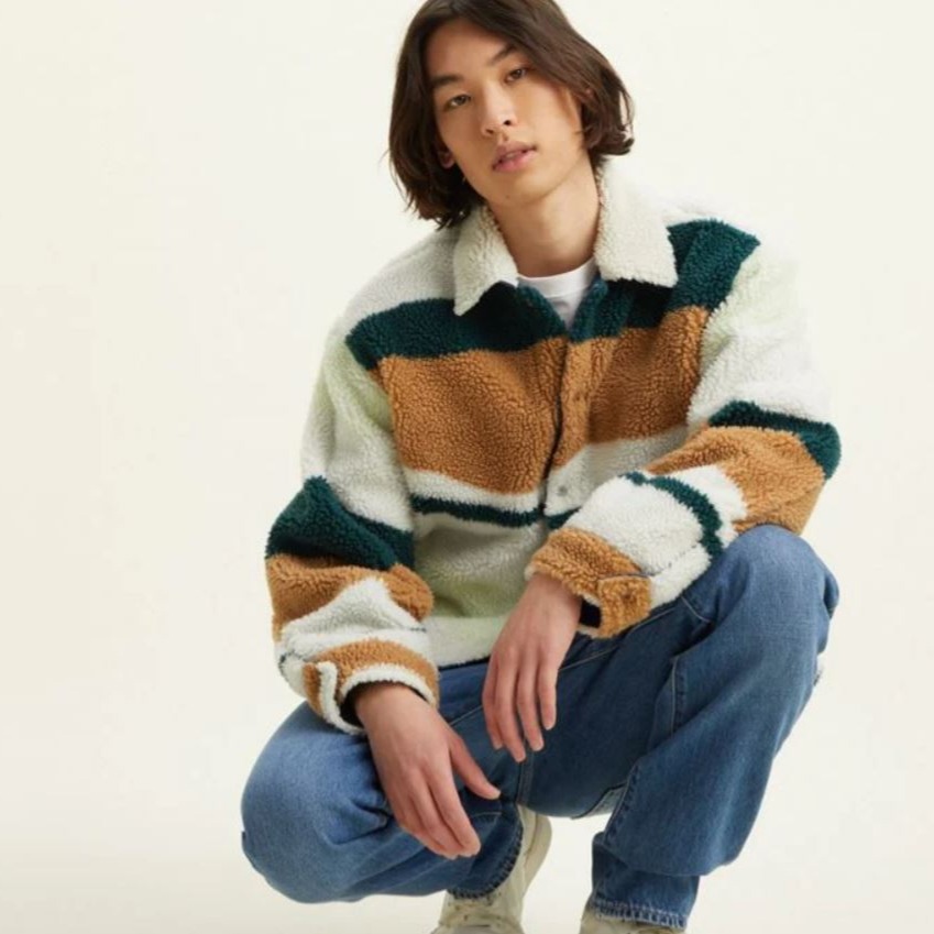 【高價版雙面可穿毛領】美國LEVIS VINTAGE SHERPA TRUCKER JACKET 深藍牛仔夾克S=M現貨-細節圖2