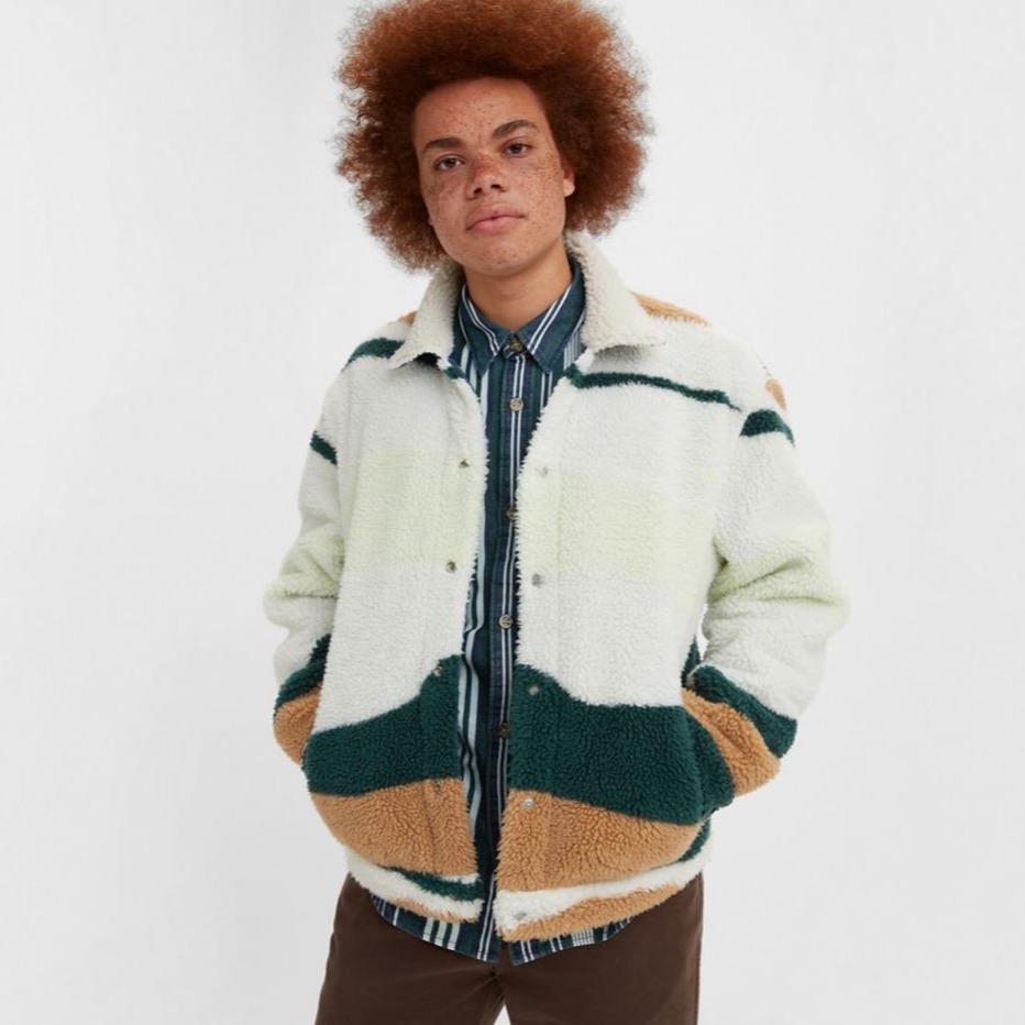 【高價版雙面可穿毛領】美國LEVIS VINTAGE SHERPA TRUCKER JACKET 深藍牛仔夾克S=M現貨-細節圖3