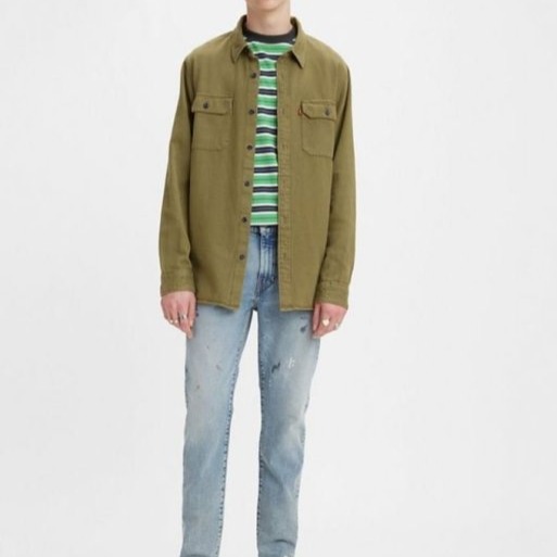 【高價鹿皮標W32現貨】美國LEVI S Skinny 510 Tarp 淺藍水洗 手工潑漆 貼身窄版 小直筒牛仔褲-細節圖5