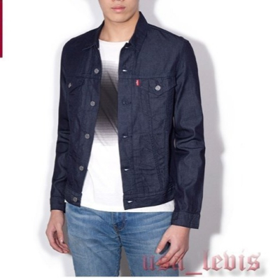 【合身版現貨L號優惠】美國 日本LEVIS TRUCKER JACKET 輕磅黑藍牛仔夾克質感原色牛仔外套