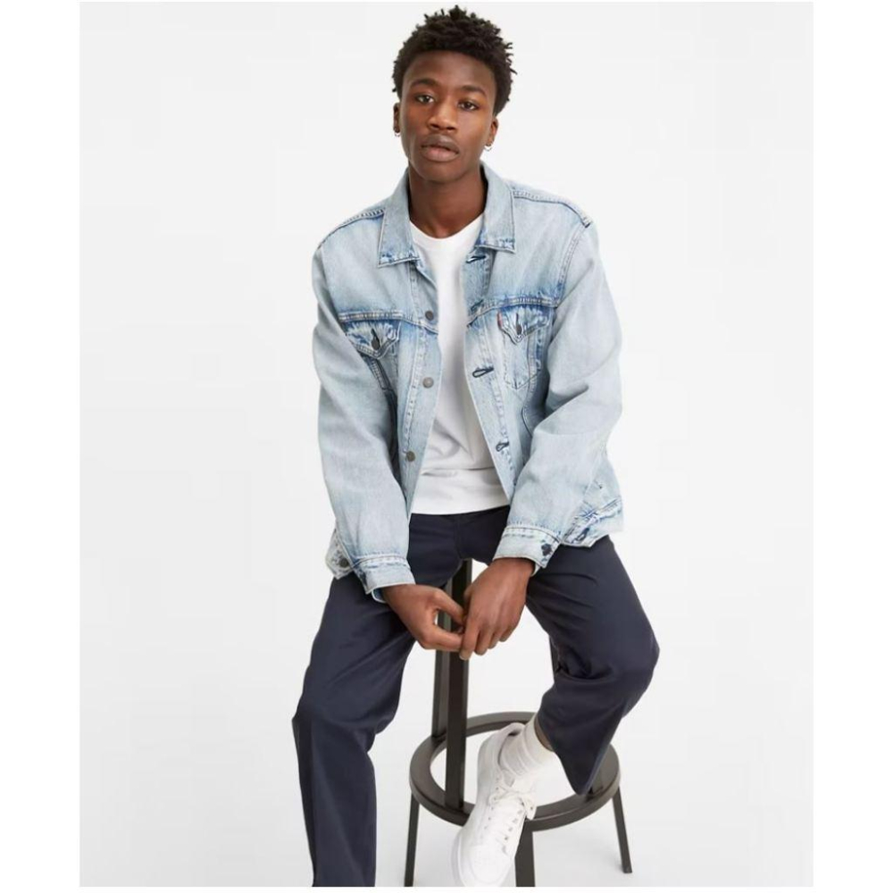 【高價S-XXL號】LEVI S TRUCKER JACKET Type3 寬鬆版 黑色 淺藍洗白 重磅牛仔外套單寧夾克-細節圖4