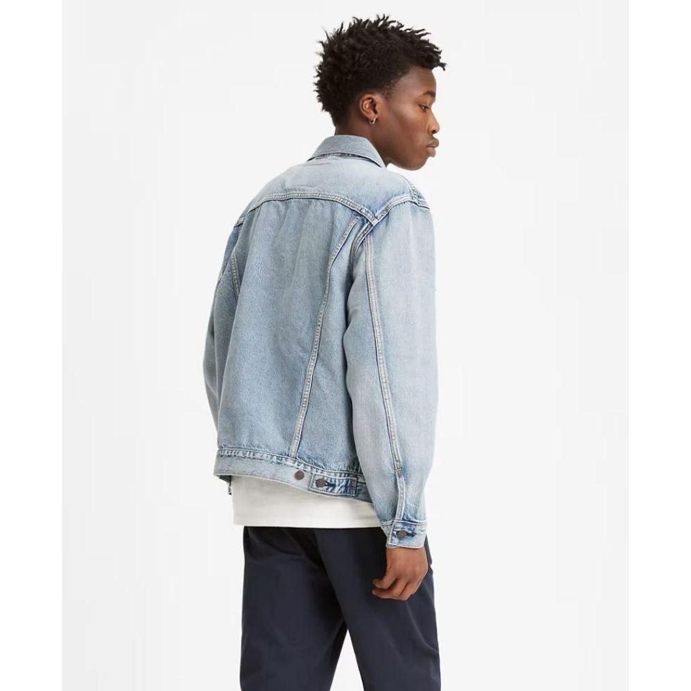 【高價S-XXL號】LEVI S TRUCKER JACKET Type3 寬鬆版 黑色 淺藍洗白 重磅牛仔外套單寧夾克-細節圖6