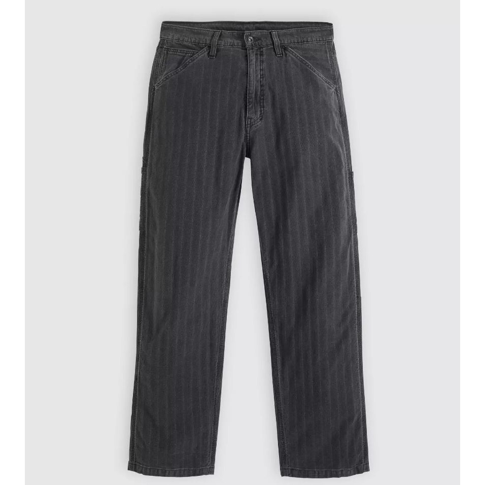 現貨【寬版工作褲34腰】美國LEVI S 568 LOOSE CARPENTER 黑灰 多口袋工匠褲 重磅直筒褲 牛仔褲-細節圖6
