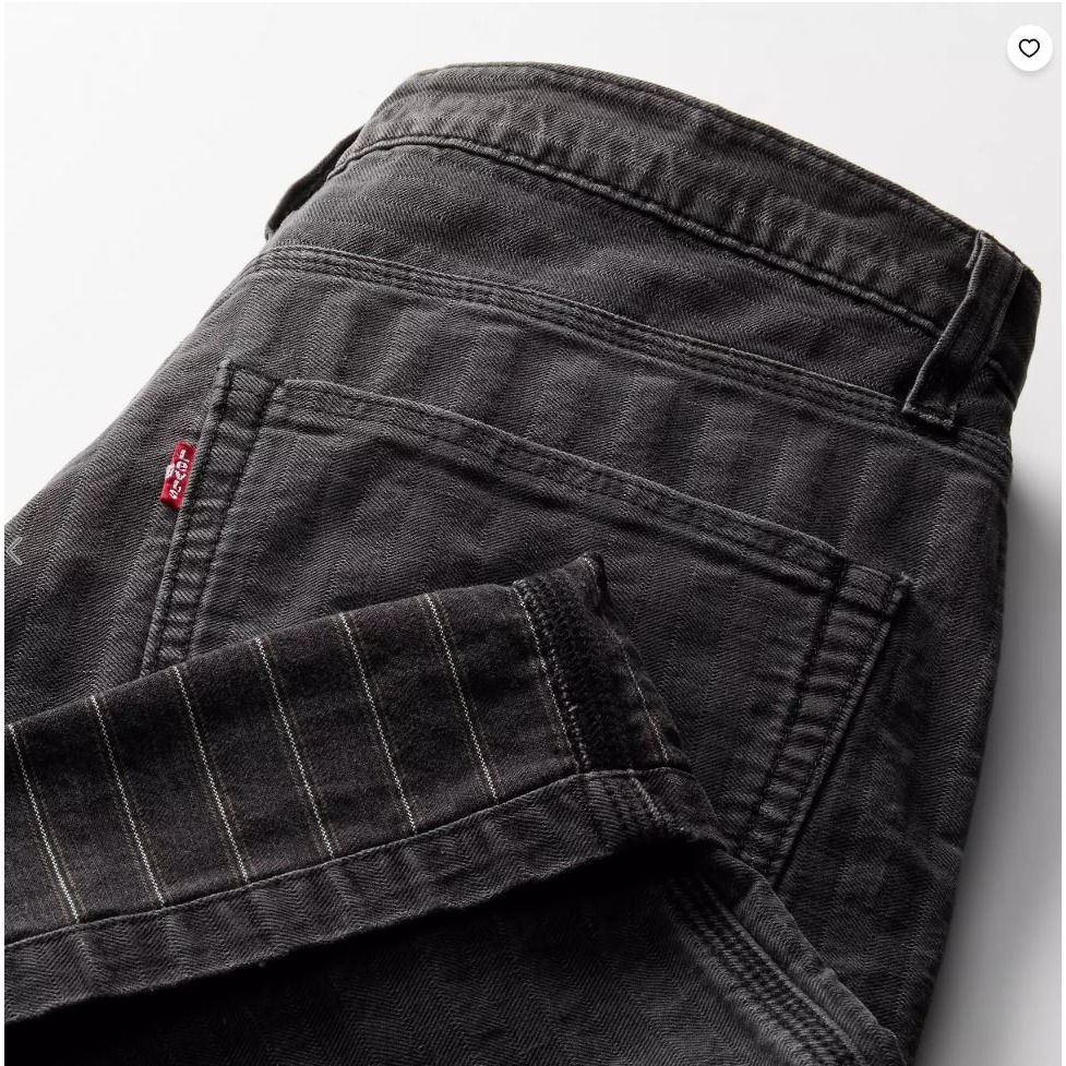 現貨【寬版工作褲34腰】美國LEVI S 568 LOOSE CARPENTER 黑灰 多口袋工匠褲 重磅直筒褲 牛仔褲-細節圖7