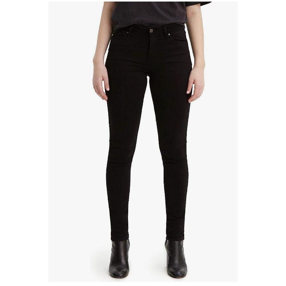 【多色新款25-34腰優惠】美國LEVI S 711 Skinny 女款  黑 白 中腰緊身窄管 丹寧褲 瘦腿 彈性布料-細節圖2