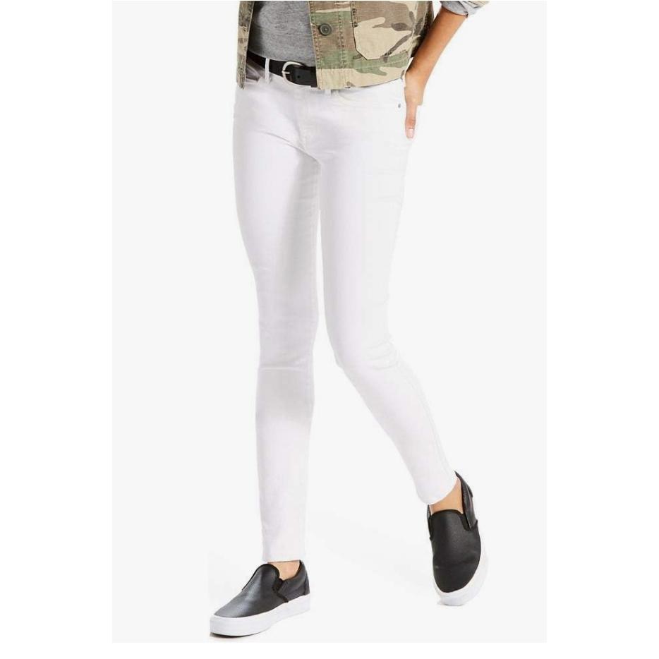 【多色新款25-34腰優惠】美國LEVI S 711 Skinny 女款  黑 白 中腰緊身窄管 丹寧褲 瘦腿 彈性布料-細節圖4