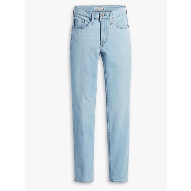 【多色新款24-34腰優惠】美國LEVIS 724 HIGH RISE SLIM 女款 修身直筒丹寧褲 瘦腿 彈性布料-細節圖5