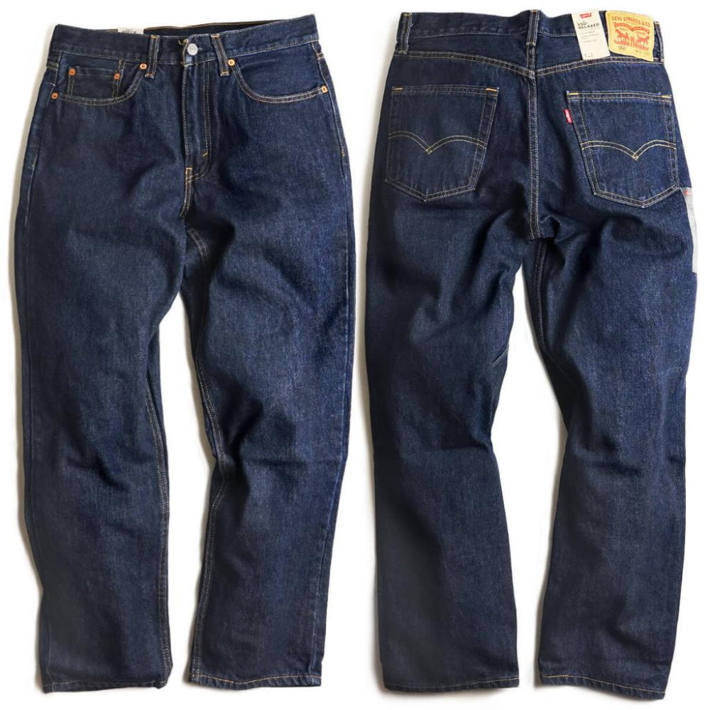 【寬鬆直筒29-44腰】美國 日本LEVI S 550 Relaxed 深藍原色 養褲 直筒牛仔褲舒適垮褲 單寧褲505-細節圖5