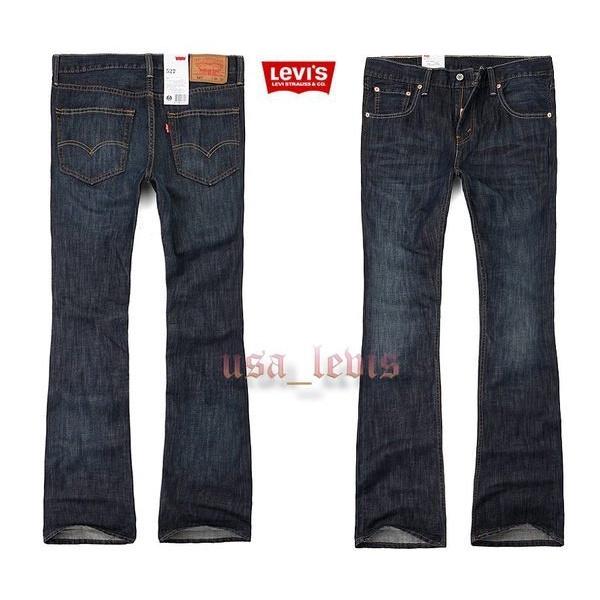 【多款靴型29-44腰優惠】美國 日本LEVI S 527 boot 深藍 水洗 刷白 低腰牛仔褲丹寧褲修身剪裁517-細節圖4