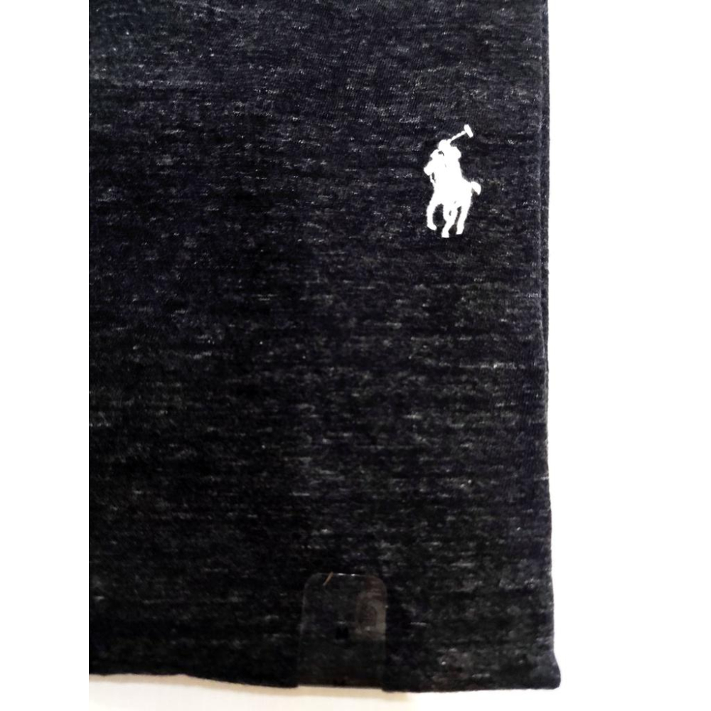 【POLO Ralph Lauren】正品成人版 刺繡 白色 小馬標 男士 圓領 鐵灰色 舒適純棉 短T 潮T恤M號賠售-細節圖5