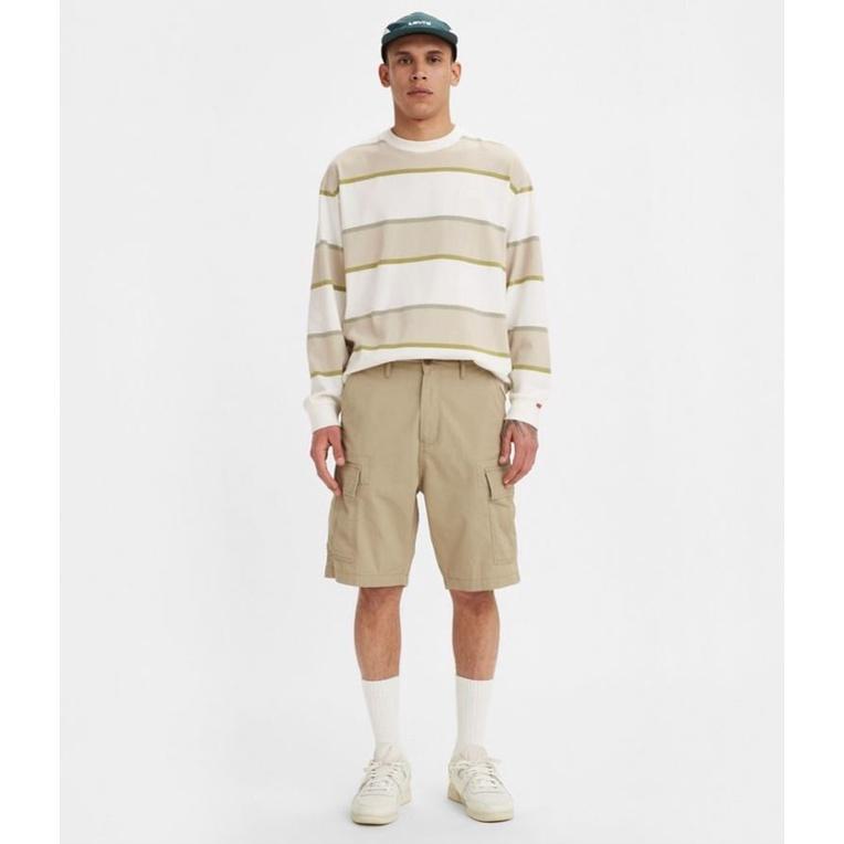 【新款29-42腰優惠】美國LEVI S Carrier Cargo Short 立體大口袋 卡其 純棉 百搭工作短褲-細節圖4