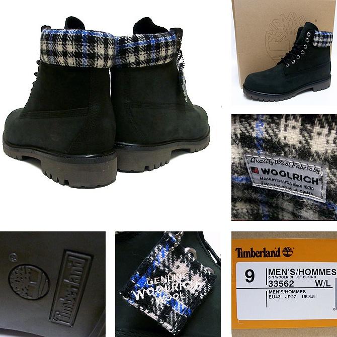 【美國LEVI S專賣】TIMBERLAND WOOLRICH聯名10061黃靴款羊毛格紋護墊經典防水6吋靴8M賠售-細節圖5