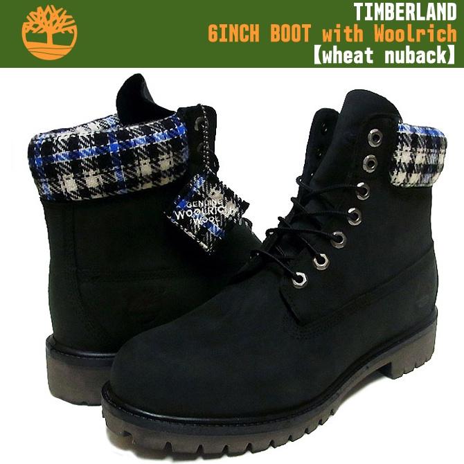 【美國LEVI S專賣】TIMBERLAND WOOLRICH聯名10061黃靴款羊毛格紋護墊經典防水6吋靴8M賠售-細節圖7