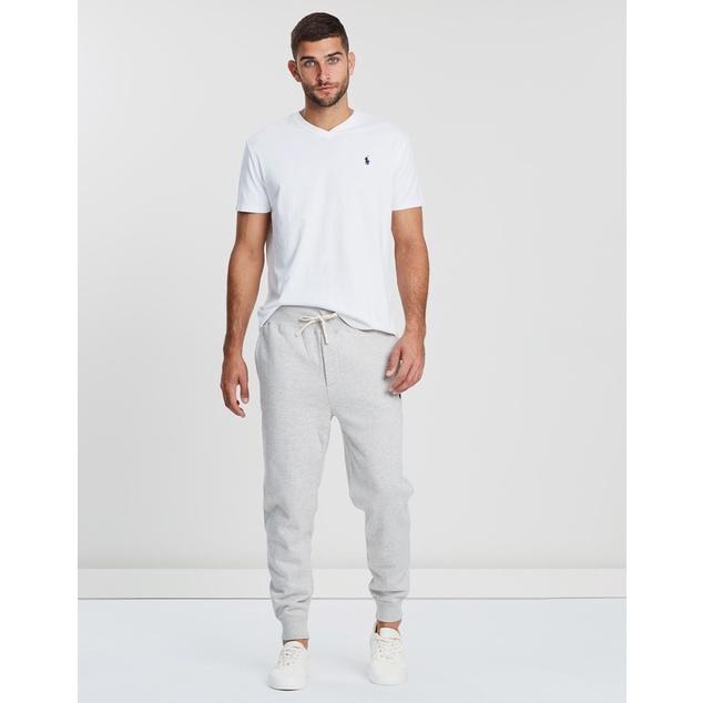 M號賠售【Ralph Lauren正品】成人版 刺繡 小馬標 男士 V領 白色 舒適 短袖 棉T 潮T恤 時尚穿搭 素T-細節圖3