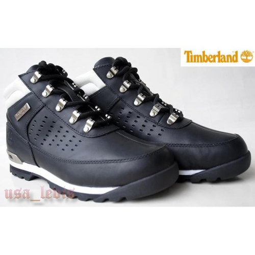 全台最低價【Timberland】 Stamford Hiker Boot 黑色牛皮 登山靴 越野運動鞋 機能性短靴8M