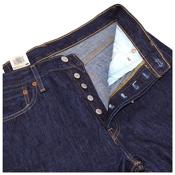 【經典養褲W29-44腰】美國LEVIS 501 RINSE WASH 深藍 原色 重磅 排扣直筒 牛仔褲 丹寧褲百搭-細節圖4