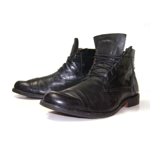 【美國LEVI S專賣】TIMBERLAND頂級Boot Company 全手工 黑色 小牛皮 真皮綁帶短靴US10M
