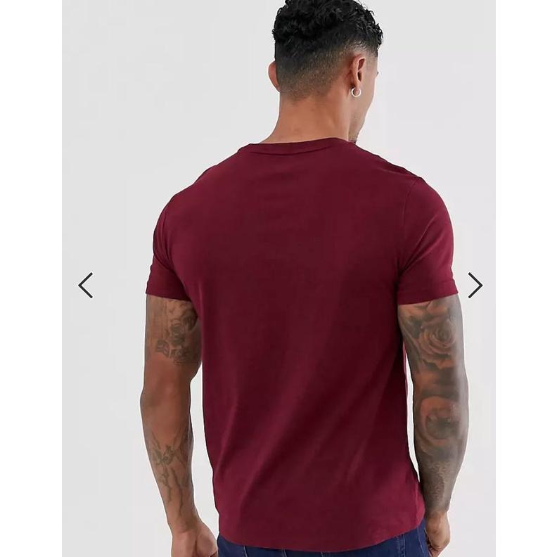 S號賠售【Ralph Lauren正品】成人版 刺繡綠色小馬標 男士 圓領 酒紅 舒適 短袖 棉T 潮T恤 時尚穿搭素T-細節圖3