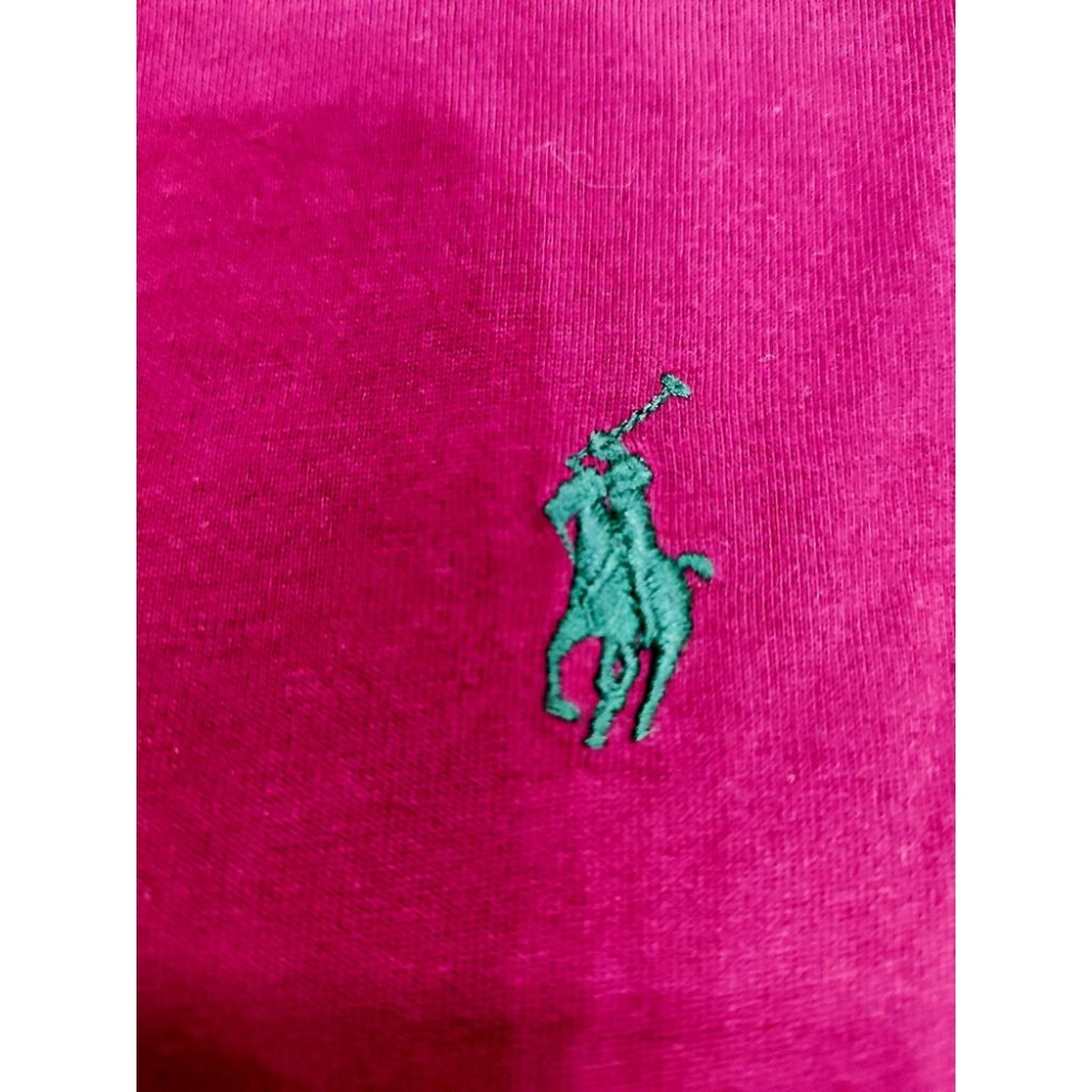 S號賠售【Ralph Lauren正品】成人版 刺繡綠色小馬標 男士 圓領 酒紅 舒適 短袖 棉T 潮T恤 時尚穿搭素T-細節圖6