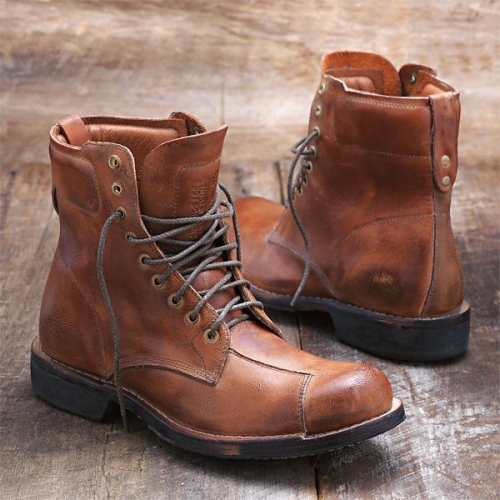 原價破萬賠售【TIMBERLAND】全手工頂級Boot Company系列Colrain 仿舊棕色皮革8吋靴10M