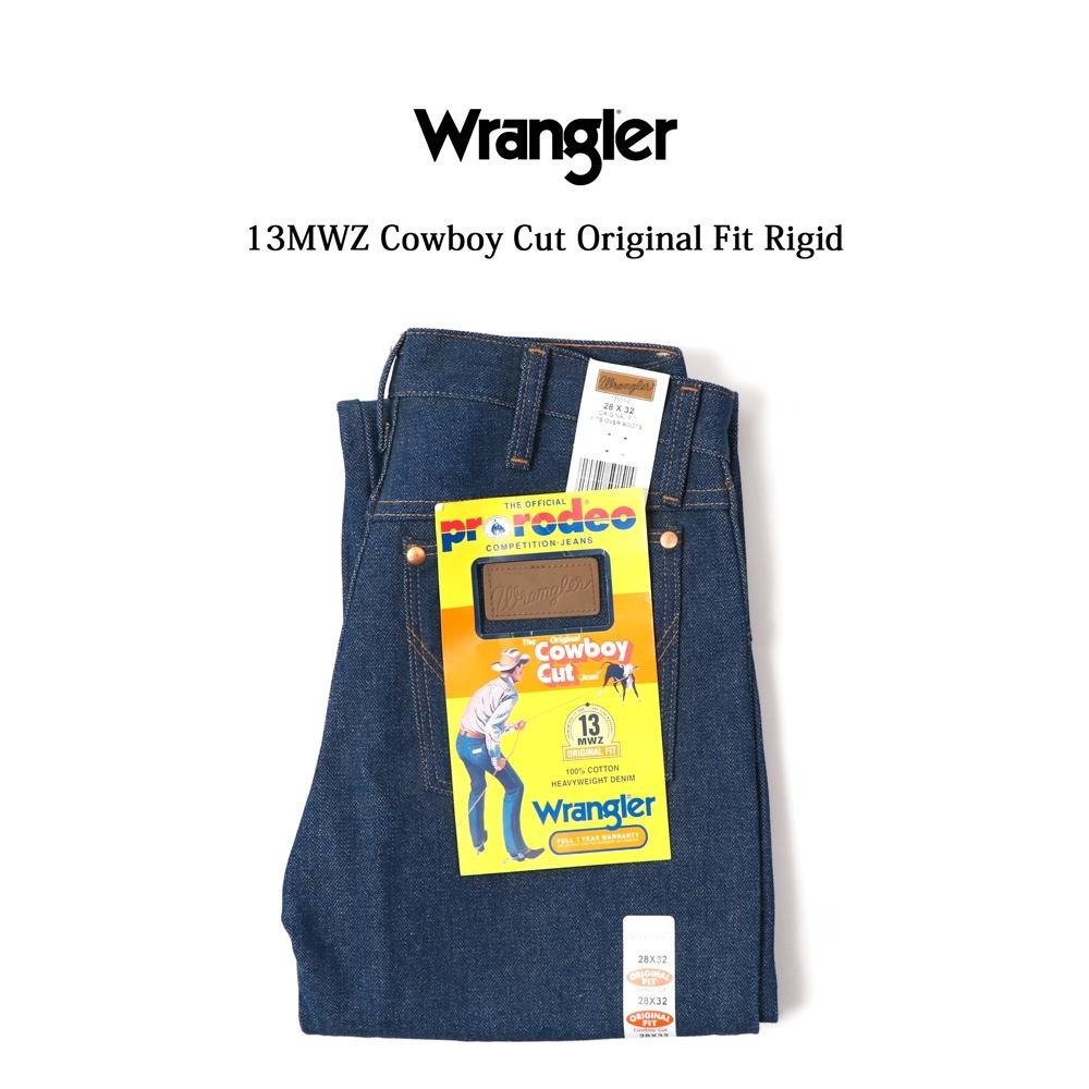 【養褲原色28-42腰】美國WRANGLER 13MWZ Cowboy Cut 深藍15OZ重磅硬挺 經典款直筒牛仔褲-細節圖7