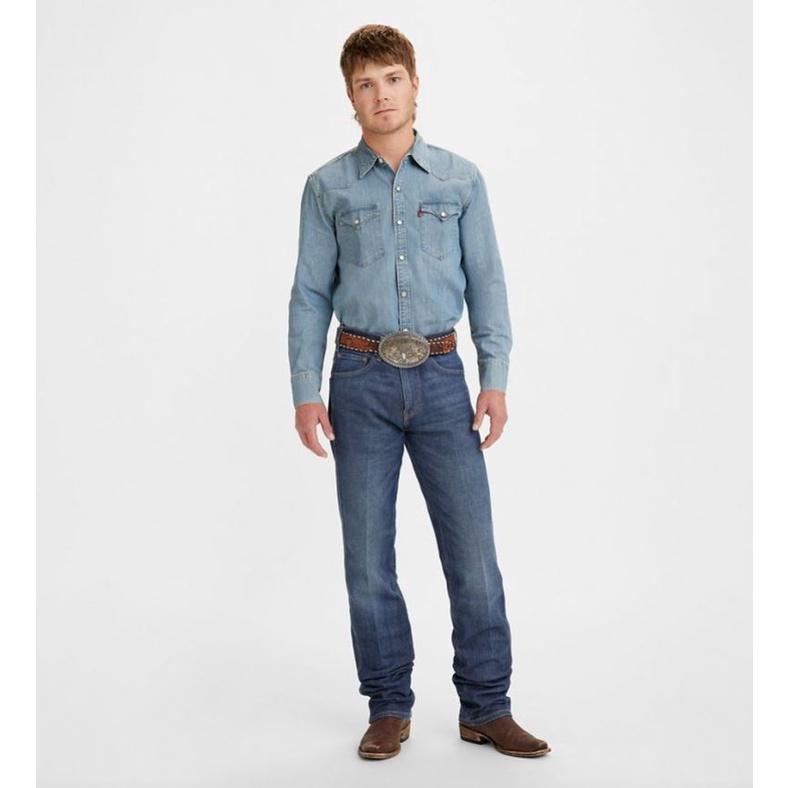 【西部牛仔重磅款】美國LEVIS Western Cowboy Lonesome深藍高強度直筒牛仔褲29-42腰501-細節圖2