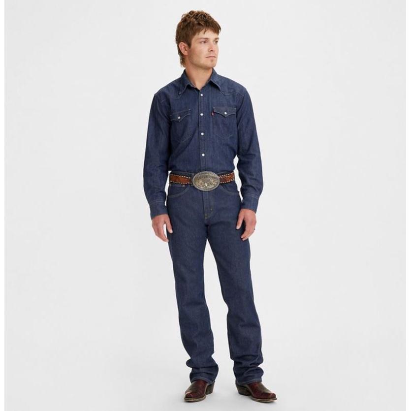 【西部牛仔重磅款】美國LEVIS Western Cowboy Lonesome深藍高強度直筒牛仔褲29-42腰501-細節圖4