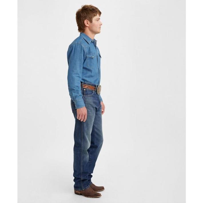 【西部牛仔重磅款】美國LEVIS Western Cowboy Lonesome深藍高強度直筒牛仔褲29-42腰501-細節圖7