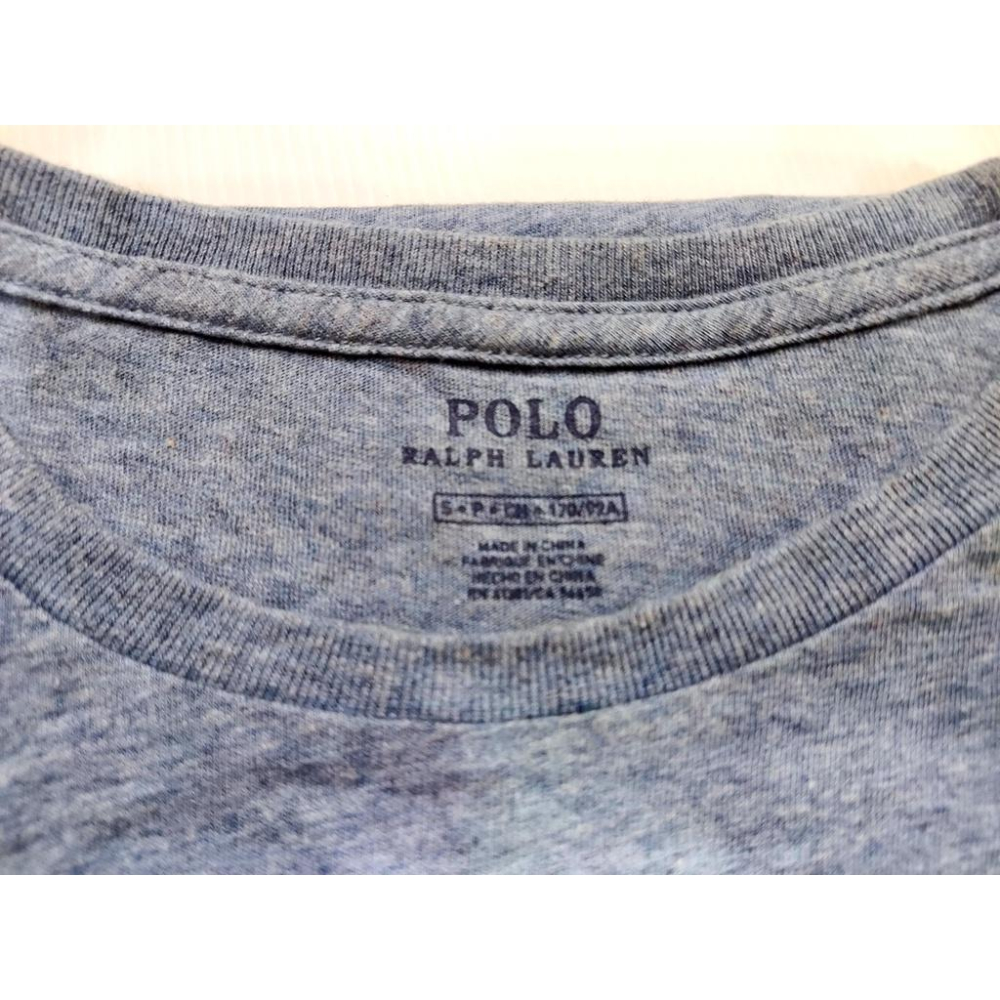 S號賠售【Ralph Lauren正品】成人版 刺繡 小馬標 男士 圓領 灰色 舒適 短袖 棉T 潮T恤 時尚穿搭素T-細節圖4