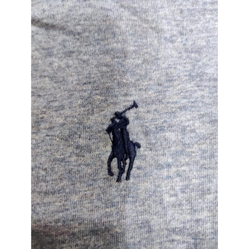 S號賠售【Ralph Lauren正品】成人版 刺繡 小馬標 男士 圓領 灰色 舒適 短袖 棉T 潮T恤 時尚穿搭素T-細節圖5