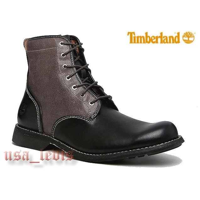 賠售8.5M現貨【Timberland】Earthkeepers Zip 灰拼接黑色 側邊拉鍊 綁帶真皮短靴百搭時尚皮鞋-細節圖3