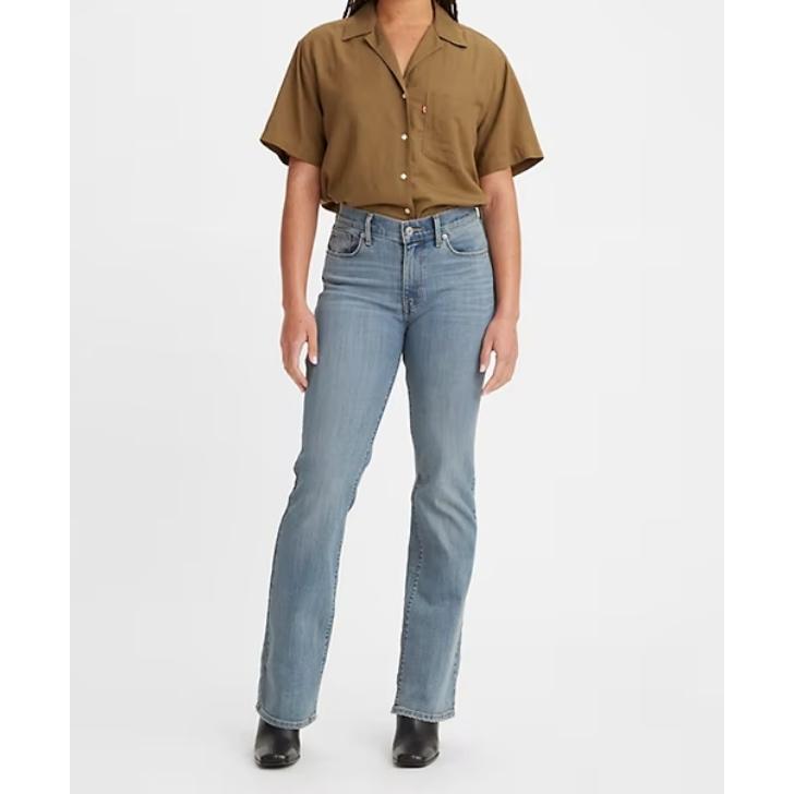 【多色新款24-34腰優惠】美國LEVI CLASSIC BOOTCUT 女款 中腰 經典靴型小喇叭牛仔褲 瘦腿-細節圖2