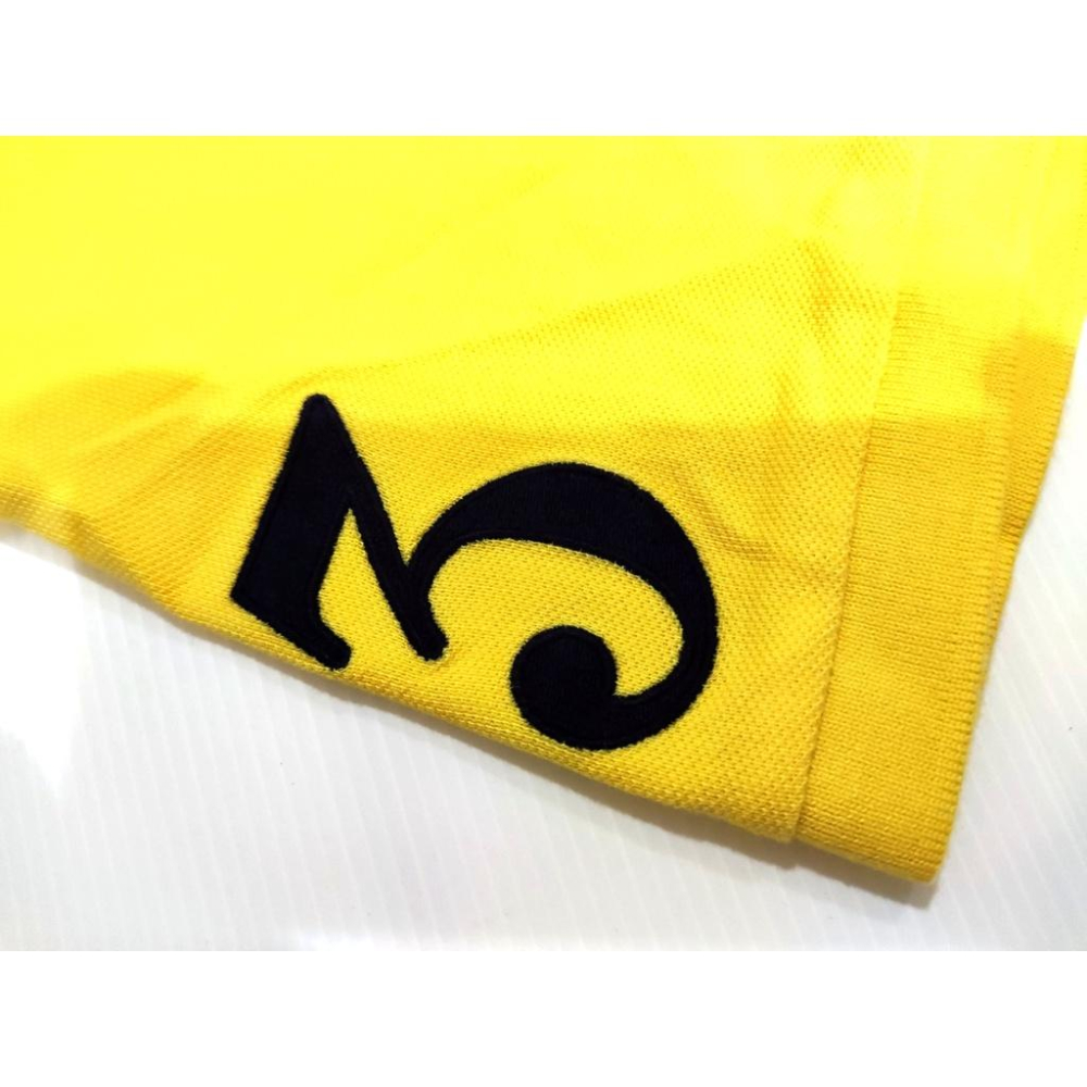 M號賠售【Ralph Lauren】成人版刺繡大馬短袖POLO衫(classic fit) 黃色素面 短袖 網眼 休閒衫-細節圖2