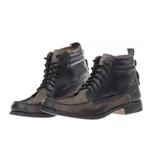 375美金【TIMBERLAND】手工Boot Company 黑色皮革拼接棕色麂皮 雷根鞋 短靴 休閒皮鞋 現貨10M