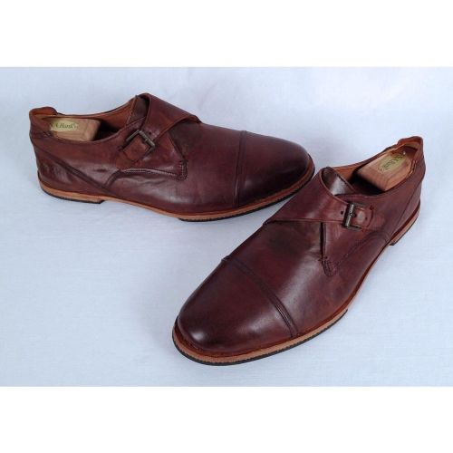 275美金【TIMBERLAND】全手工頂級Boot Company Monk Strap Loafer皮鞋 10M賠售