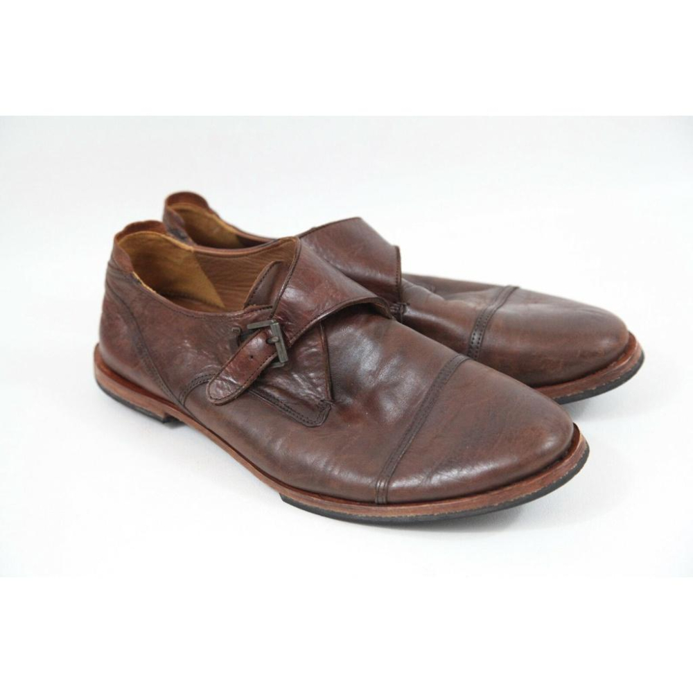 275美金【TIMBERLAND】全手工頂級Boot Company Monk Strap Loafer皮鞋 10M賠售-細節圖7