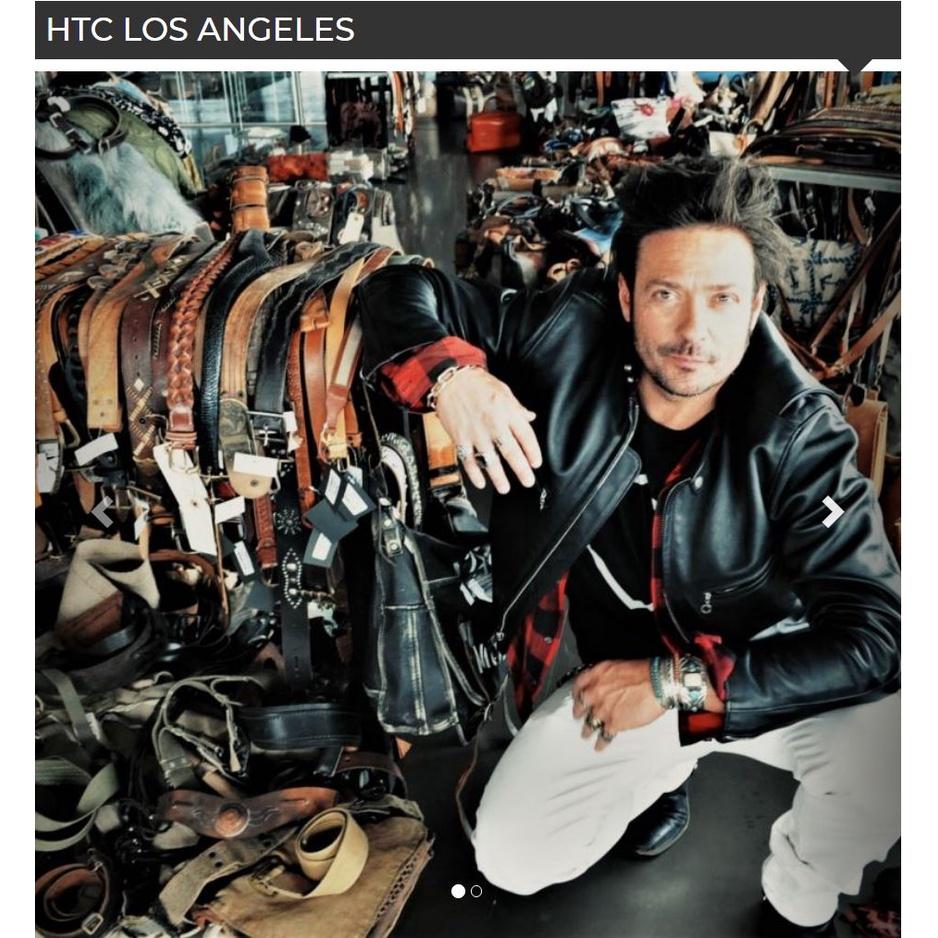 原價3萬【Hollywood Trading Company 】義大利製 HTC 仿舊 真皮手工 鉚釘 郵差包 側背包-細節圖8