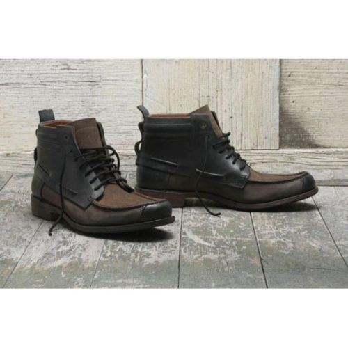 【TIMBERLAND】手工Boot Company Chukka 仿舊黑色皮革拼接棕色麂皮雷根鞋短靴休閒皮鞋現貨10M