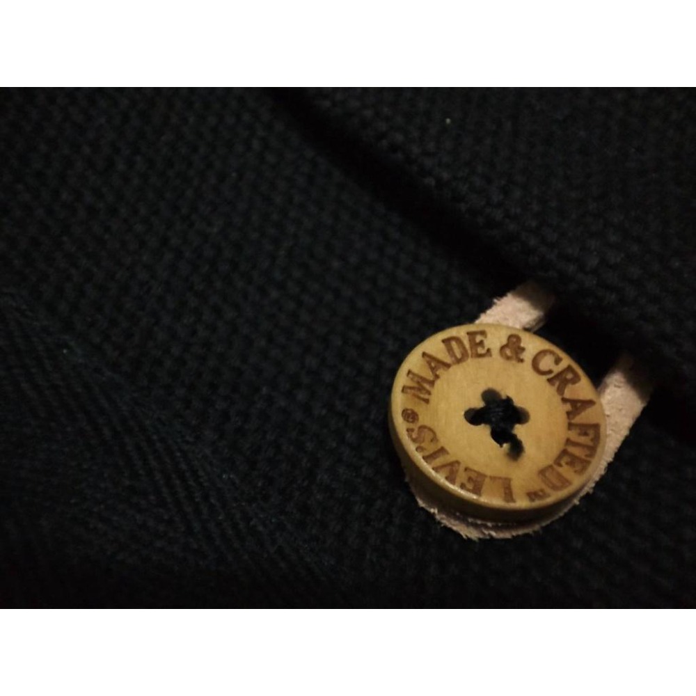 【LMC頂級植鞣牛革】美國Levis Made & Crafted 原色牛皮提把黑色帆布 基本款 百搭 托特包 賠本出清-細節圖7
