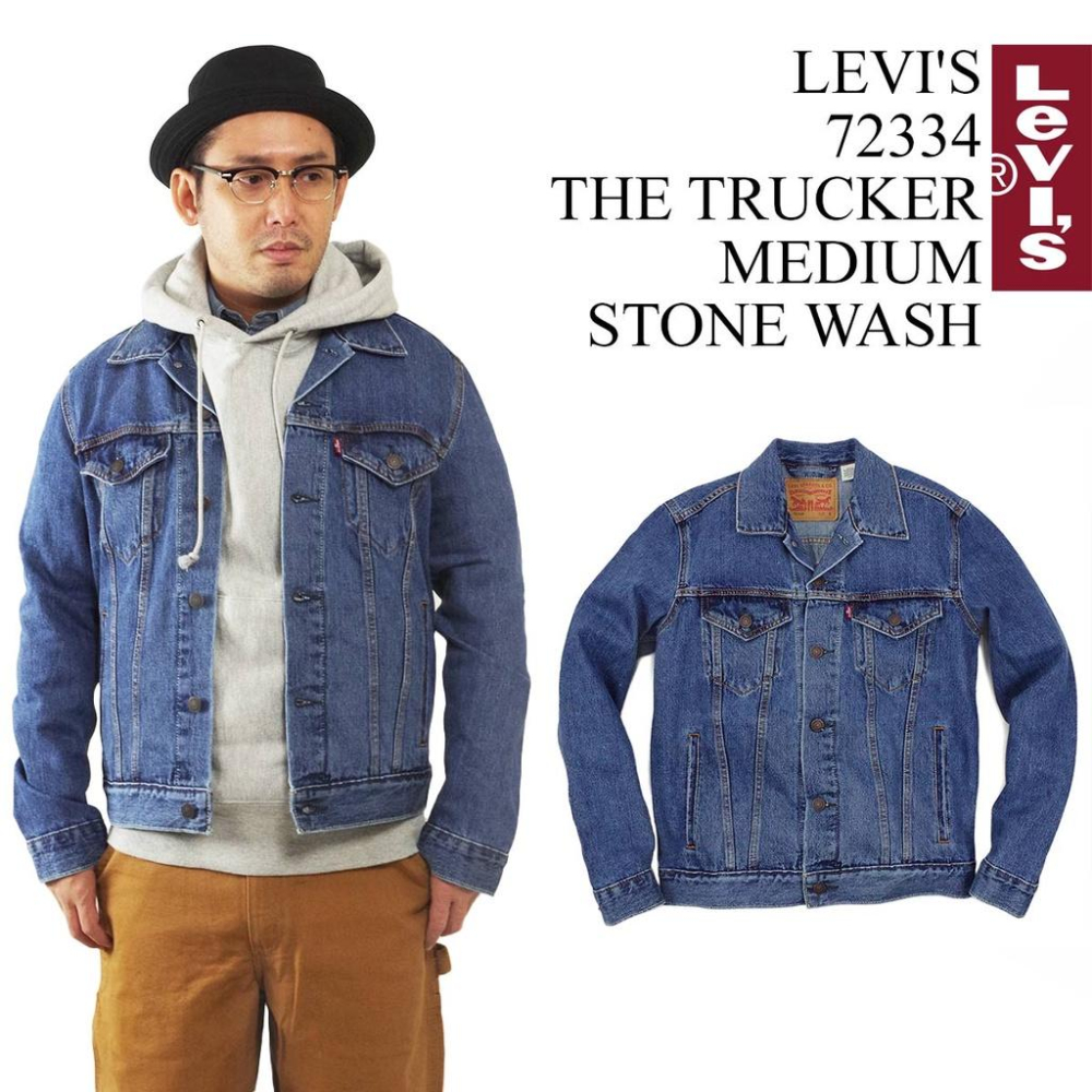 【優惠XS-XXL號】LEVI S TRUCKER JACKET Type3經典修身版型 中藍水洗 重磅牛仔外套單寧夾克-細節圖3