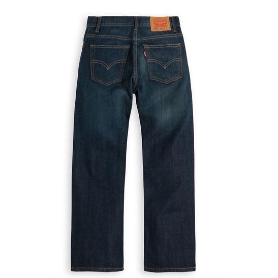 【童裝牛仔褲賠售】美國LEVI S 505 REGULAR FIT BOYS 深藍淺刷牛仔褲中直筒5歲-細節圖5