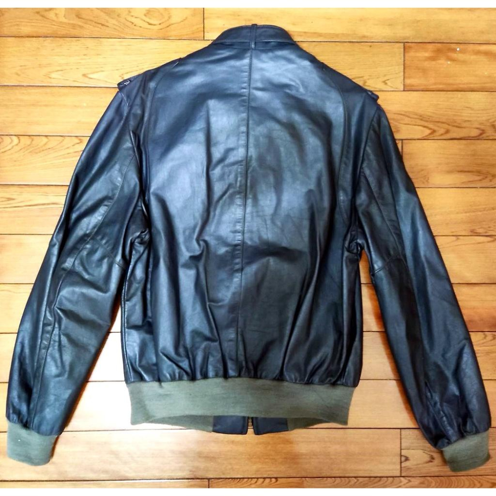 【美國Levis專賣】MADE IN USA COOPER Cafe Race深藍立領 騎士皮衣 真皮 夾克 現貨40號-細節圖4