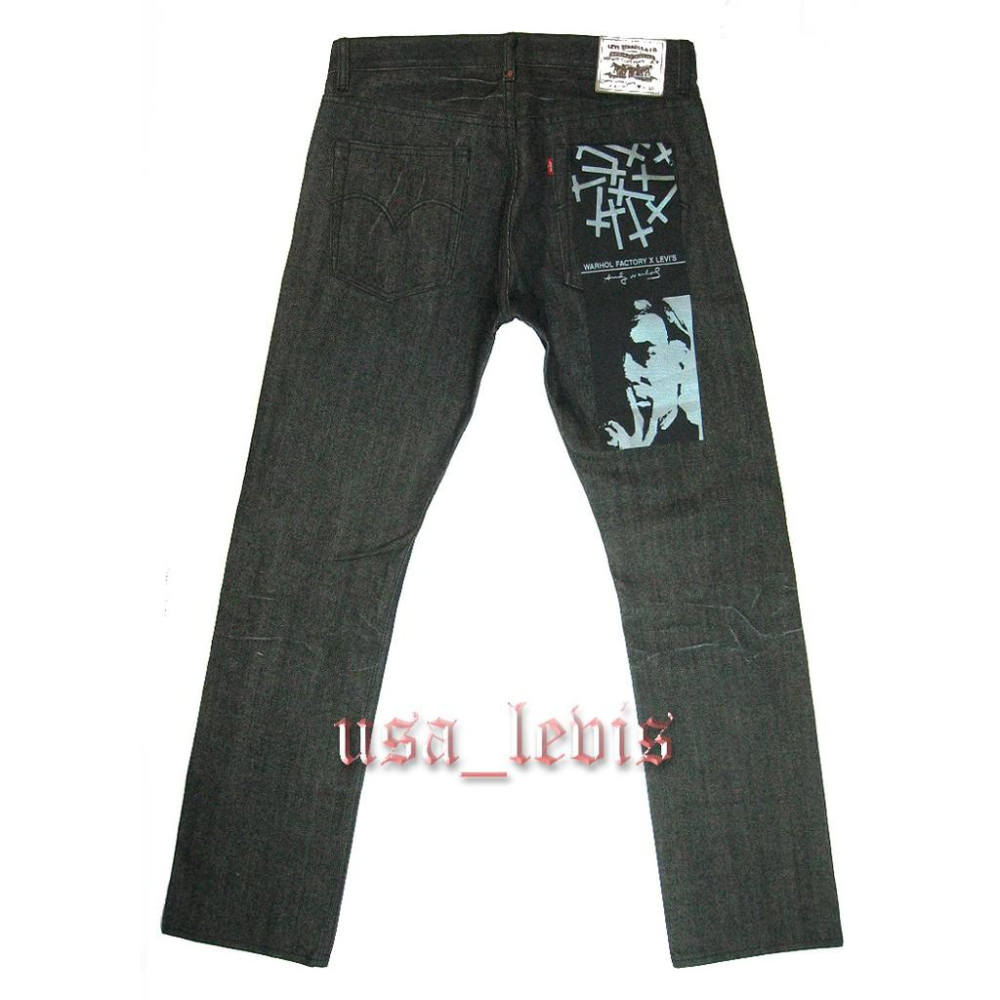 賠售【全球410件之191號】Warhol Factory X Levi s 安迪沃荷聯名限量 直筒W32L32-細節圖5