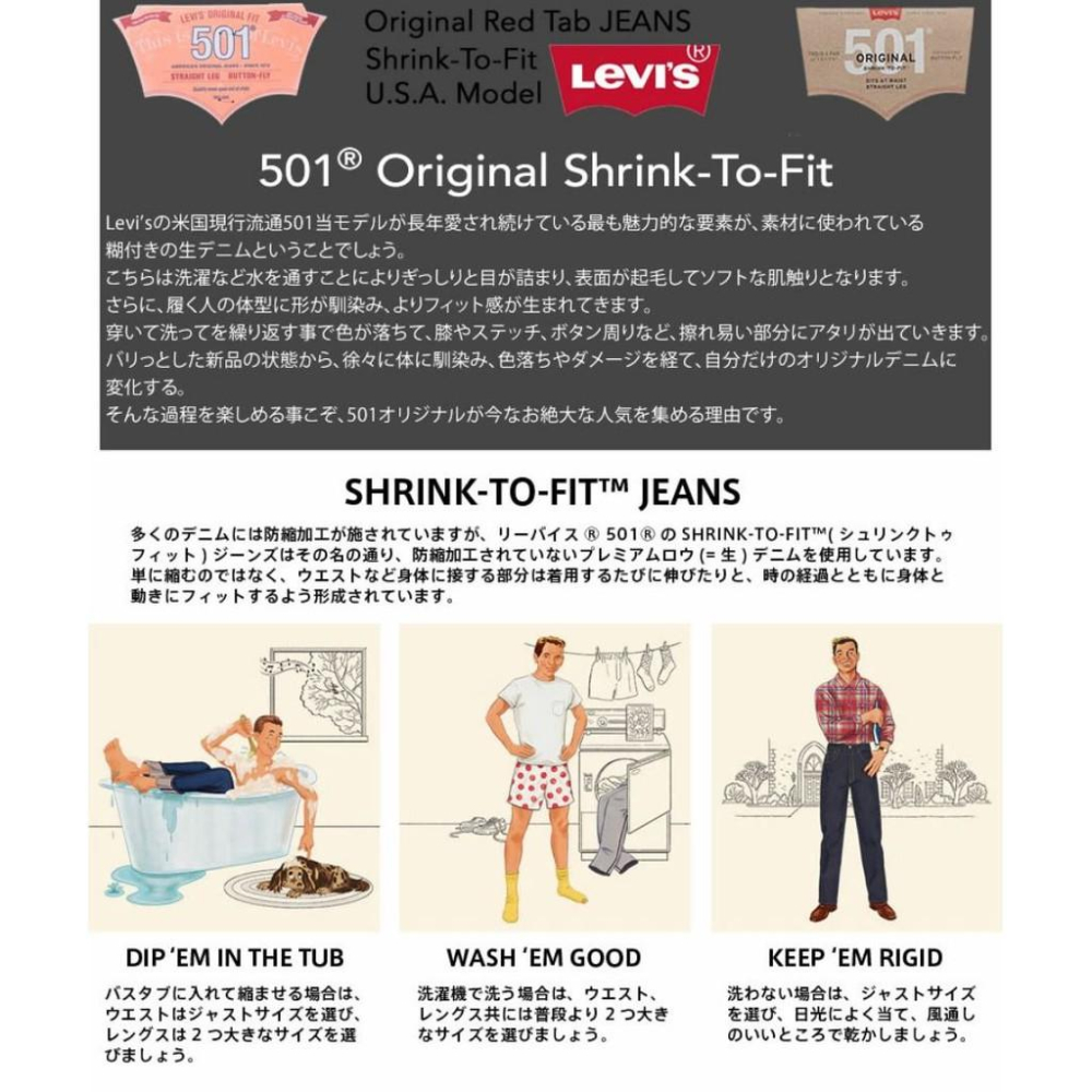 【養褲必備原色28-44腰】美國LEVI S STF 501 XX上漿 深藍重磅硬挺 經典直筒牛仔褲優惠501 0000-細節圖5