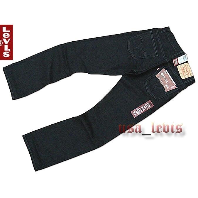 【14OZ養褲原色款29-44腰】美國LEVIS 517 Boot Cut BLACK黑色重磅中腰拉鏈靴型牛仔褲 501-細節圖8